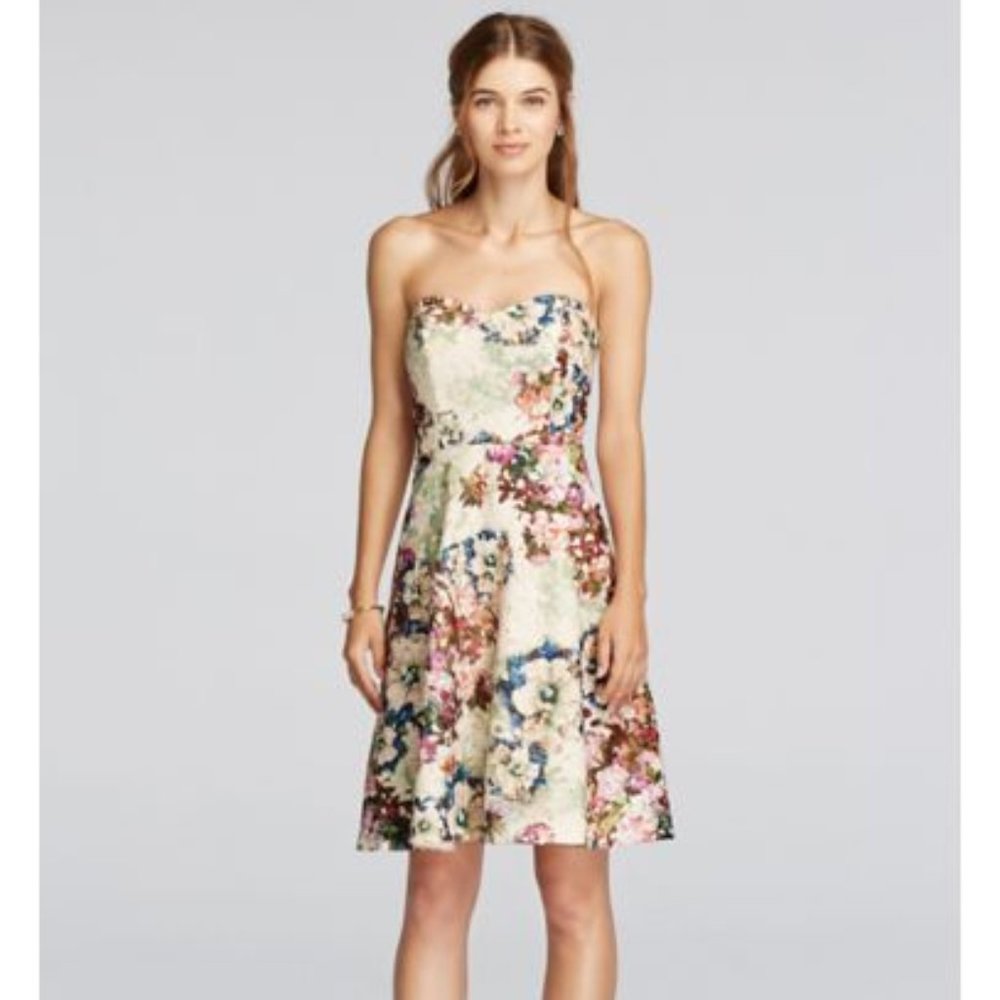 David's Bridal Floral Dress, Sz 8